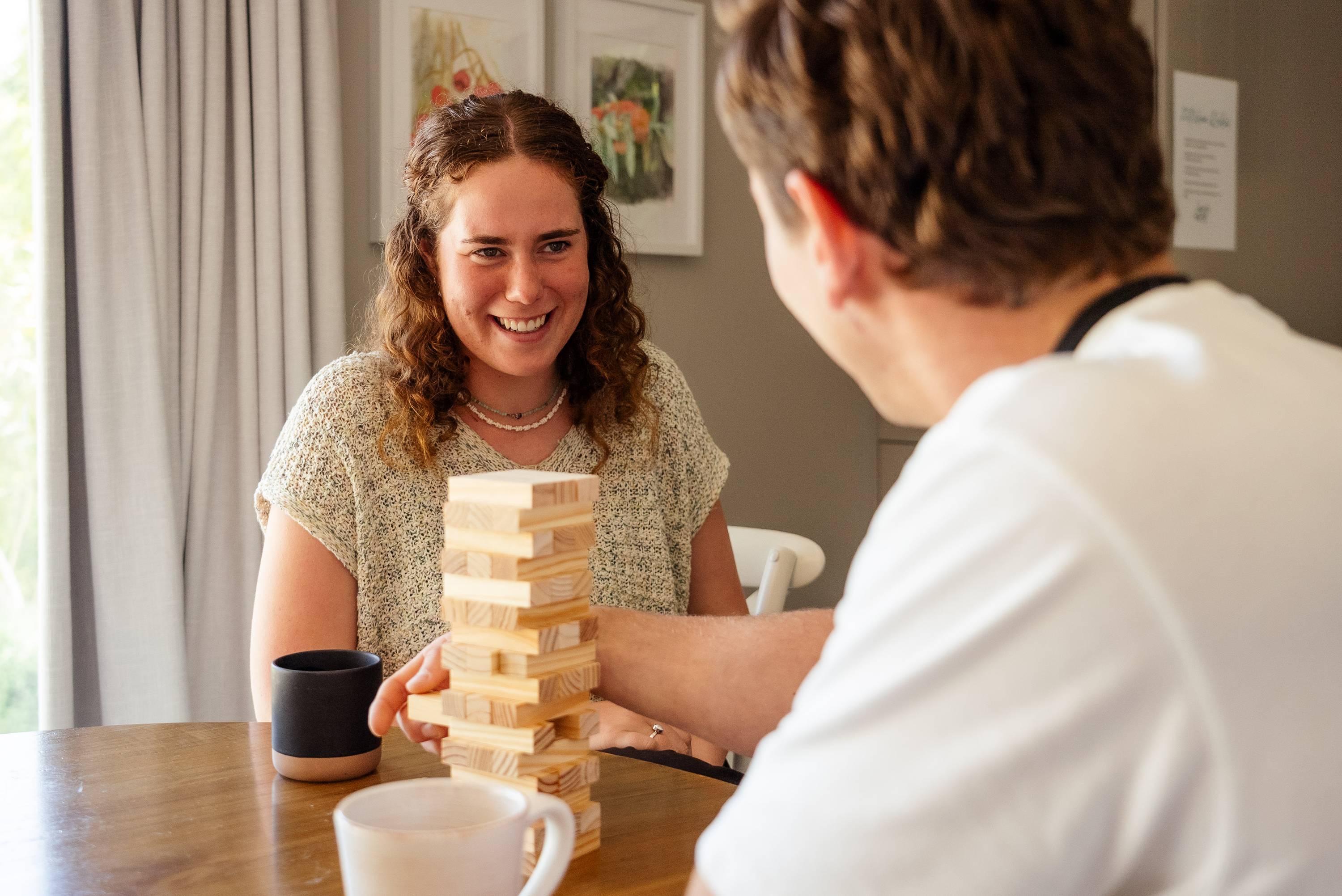 Therapeutic intervention through a hands-on table-top activity